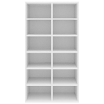 vidaXL kingakapp, valge, 54 x 34 x 100 cm, puitlaastplaat