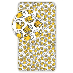 Kummiga voodilina Beer, 90 x 200 + 25 cm