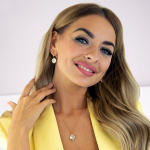 Komplekt "Glare V" koos Swarovski &trade; kristallidega DS00S385