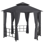 vidaXL varikatus k&uuml;lgseintega, 3,1x2,7 m, antratsiithall