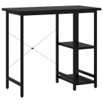 Arvutilaud vidaXL, must, 80 x 40 x 72 cm, MDF ja metall, Juoda