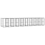 vidaXL koeraaedik katusega, teras, 21,78 m&sup2;