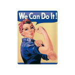 Metallplaat 30x40cm / We can do it!