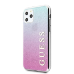 Guess &uuml;mbris iPhone 11 Pro jaoks GUHCN58PCUGLPBL roosa-sinine k&otilde;va &uuml;mbris Glitter Gradient