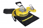 Slackline - SCHILDKROT - 15 m long x 5 cm wide - Metal ratchet - Training strap included - Max 150 kg