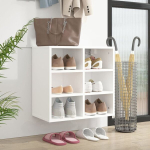 vidaXL kingakapp, valge, 52,5 x 30 x 50 cm
