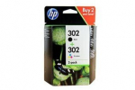 HP 302 2-pack mustas&uuml;steemide ja kolme originaalv&auml;rvi (X4D37AE) jaoks HP DeskJet 2130/3630 ja HP OfficeJet 3830