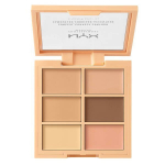 Korrigeeriv n&auml;opalett Nyx Professional Makeup Conceal Correct Contour, 3CP01 Light, 6 x 1.5 g, 3CP01 Light