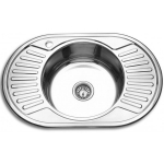 Roostevabast terasest valamu D7750A vasak, koos sifooniga