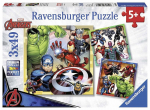 Puslespil Avengers 3x49 brikker Ravensburger til b&oslash;rn fra 5 &aring;r