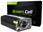 Green Cell inverter, pingemuundur 12 V kuni 230 V 300W/600W puhas siinuslaine