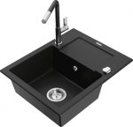 Graniidist k&ouml;&ouml;givalamu Mexen Enzo koos segisti ja sifooniga, Black+Black/Chrome