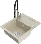 Graniidist k&ouml;&ouml;givalamu Mexen Enzo koos segisti ja sifooniga, Beež+Must/Kroom