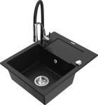 Graniidist k&ouml;&ouml;givalamu Mexen Enzo koos segisti ja sifooniga, Must+Must/Kroom