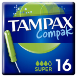 Tampoonid TAMPAX Compak Super, 16 tk