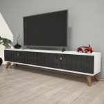 TV laud Kalune Design Alberi, hall/valge
