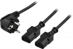 Deltaco DEL-109D, CEE 7/7/IEC C13, 2 m