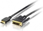 HDMI/DVI kaabel - EQUIP - 119329 - 10m - Kolmekordne varjestus - HDMI/DVI pistikud