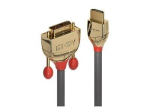 Lindy 36197 HDMI A - DVI-D kaabeladapter, 5m, hall, k&otilde;rge kvaliteet
