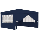 vidaXL professionaalne peotelk k&uuml;lgseintega, 4 x 4 m, sinine 90 g/m&sup2;