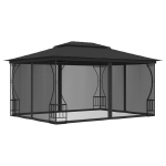 vidaXL kardinatega varikatus, 300 x 400 x 265 cm, antratsiithall