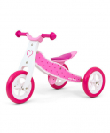 Tasakaaluratas-kolmerattaline Milly Mally Look 2in1, roosa
