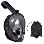 RoGer Full Dry Snorkeling Mask L/XL Black