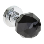 Siseukse k&auml;epide Kuchinox Knob Crystal, KTK_09NB, Chrome/Black