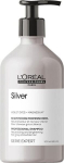 Kollast tooni neutraliseeriv &scaron;ampoon hallidele ja heledatele juustele L'Oreal Professionnel Serie Expert Silver 500 ml
