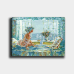 Reproduktsioon l&otilde;uendil Mere v&auml;rskus akna kaudu