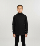 Laste polo Roni (152,158) 213888 01, must, 158 cm