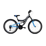 Laste jalgratas Capriolo MTB CTX240 24", must/sinine