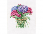 Ristpistes tikkimiskomplekt "Hortensia kimbuke", 20 x 21.5, RTO