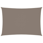 vidaXL oxford-kangast p&auml;ikesepuri, ristk&uuml;lik, 3 x 4 m, pruunikashall, Tumehall