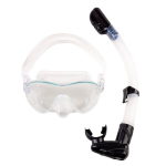 Komplekt Scorpena mask+snorkeling toru, l&auml;bipaistev