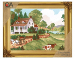 Kanvaa pildiga - tikkimiskomplekt, 22cm x 30cm, Collection D'Art, 6188K