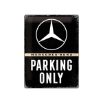 Metallplaat 30x40cm / Mercedes-Benz parking only