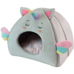Croci Pet bed Fluffy Unicorn pesa-maja kassile 43x33x39cm