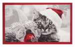 Uksematt Hanse Home Printy Christmas Cat, 45x75 cm