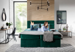 Voodi Softy, 160x200 cm, roheline