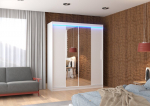 Kapp koos Led valgustusega Dallas 180, valge