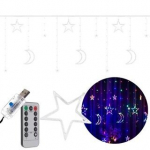 Valguskardin 138 LED, USB, RGB