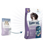 Happy Dog Mini Senior v&auml;ikest kasvu eakatele koertele riisi, linnuliha ja lambalihaga, 4 kg