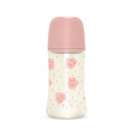 Pudel Suavinex, 270 ml, 3 m+, roosa