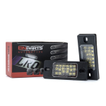 LED numbrim&auml;rgi valgustus 6000K VW Bora Golf Passat Skoda Fabia Porsche Cayenne