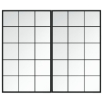 vidaXL seinapeeglid 2 tk, must, 100 x 60 cm, metall
