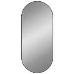 Seinapeegel vidaXL, must, Juoda