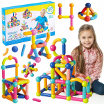 Suurte osadega magnetiline konstruktor Kinderplay, 120 tk