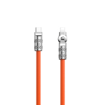 USB-C - Lightning 30 W 1 m kampinis kaabel 180&deg; p&ouml;&ouml;ratav - oranž