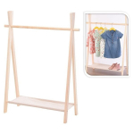 Storage solutions laste riidestange 1 riiuliga, m&auml;nnipuit